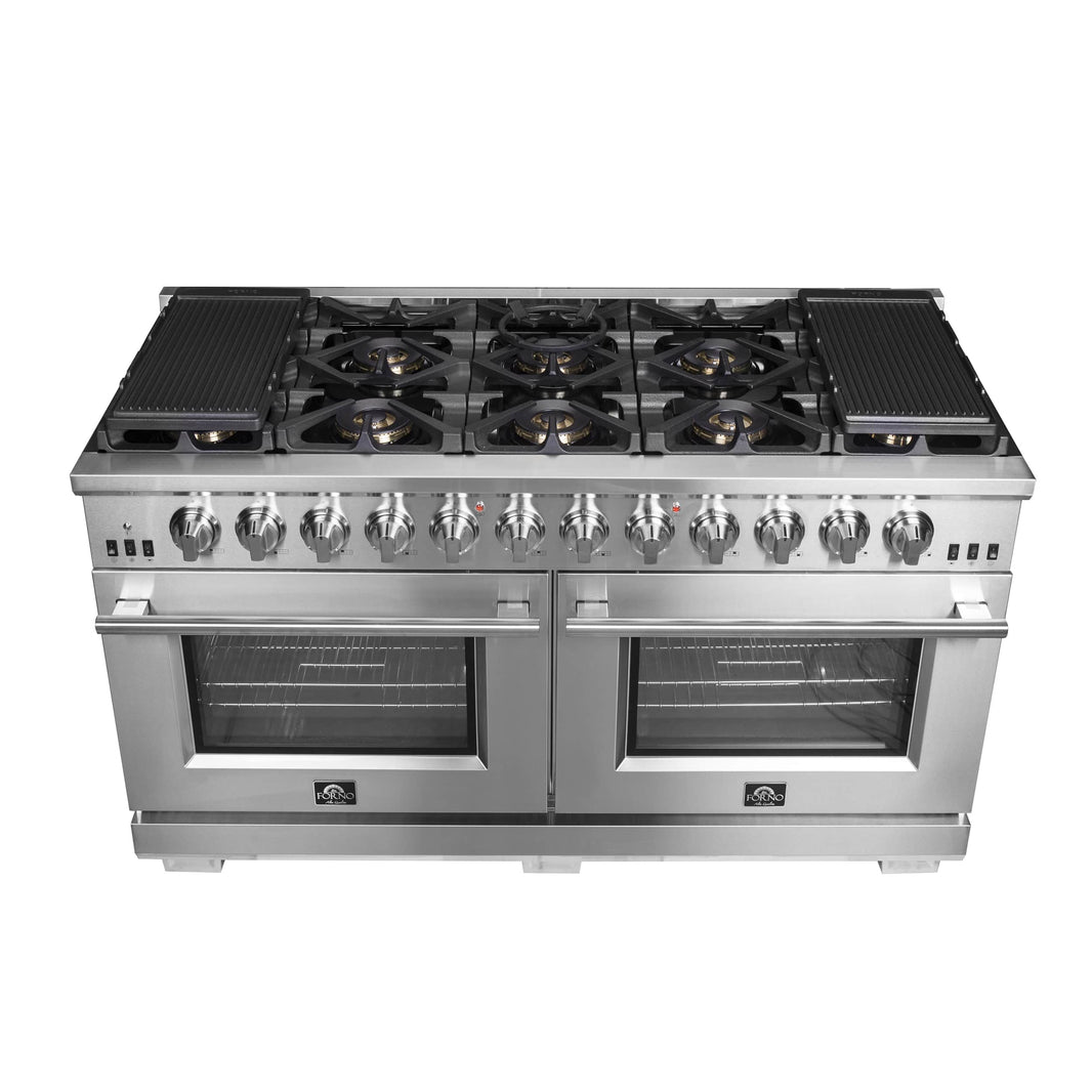 Forno 60-Inch Capriasca Gas Range with 10 Burners and 200,000 BTUs (FFSGS6260-60)