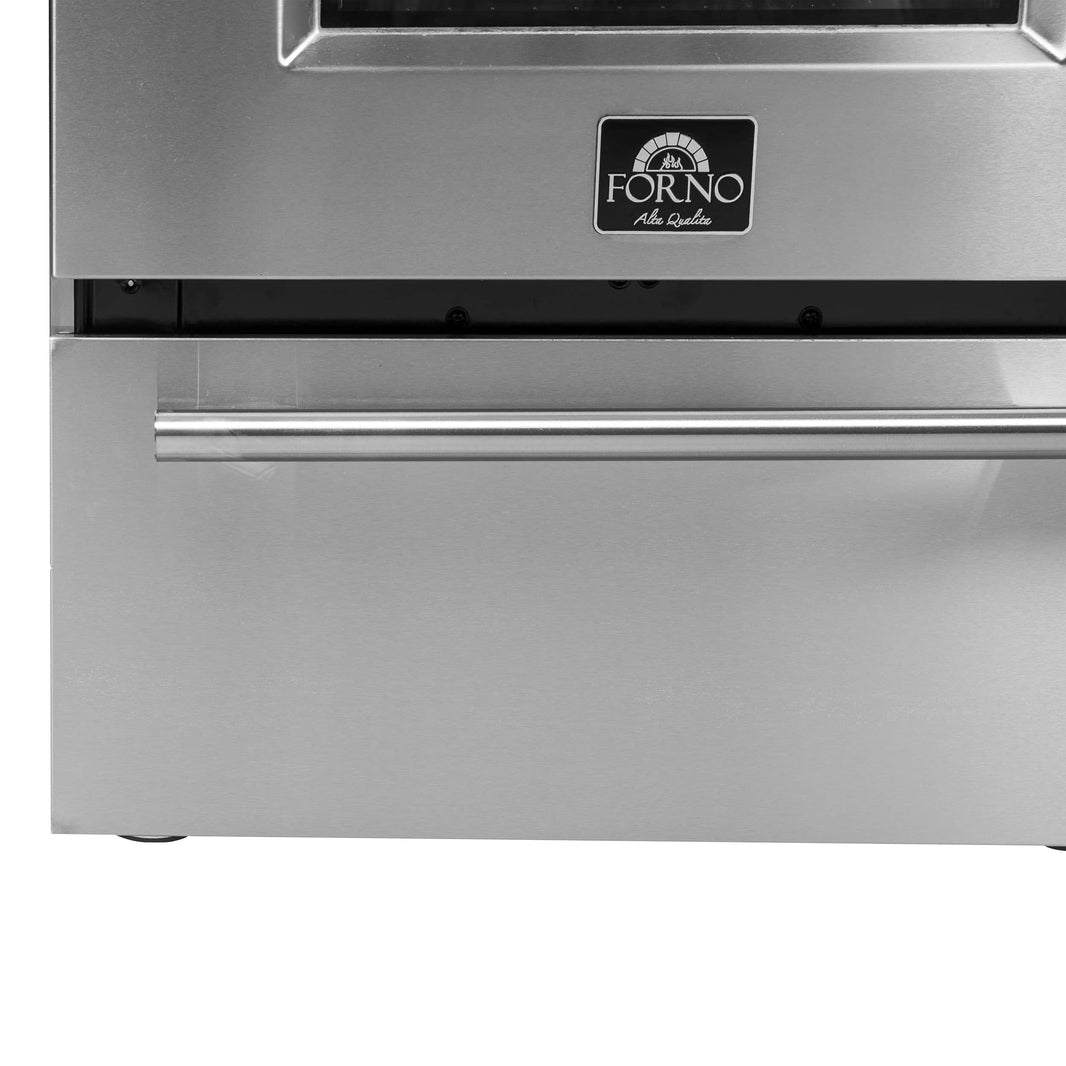 Forno 24-Inch Gas Range with 4 Burners and 38,000 BTUs in Stainless Steel (FFSGS6272-24)