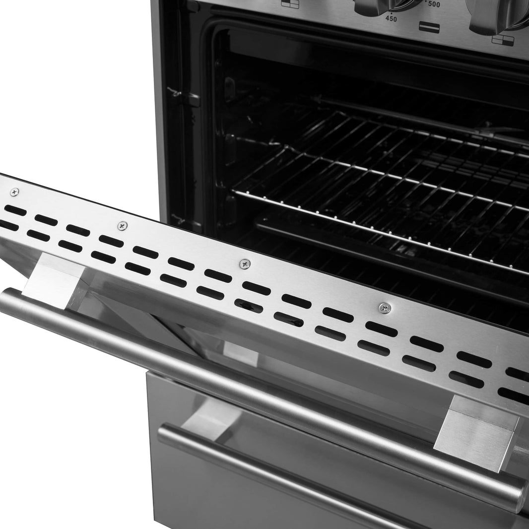 Forno 24-Inch Gas Range with 4 Burners and 38,000 BTUs in Stainless Steel (FFSGS6272-24)