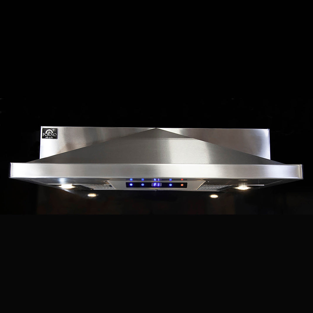 Forno 30-Inch Taranto Under Cabinet Range Hood in Stainless Steel with 350 CFM Motor (FRHUC5227-30)