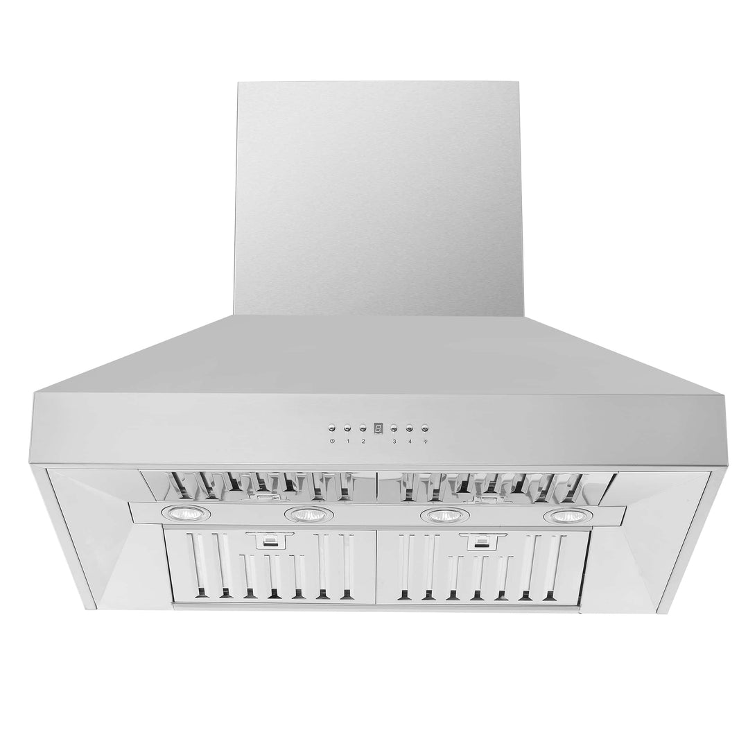 Forno Orvieto 36-Inch 1200 CFM Wall Mount Range Hood in Stainless Steel (FRHWM5094-36)