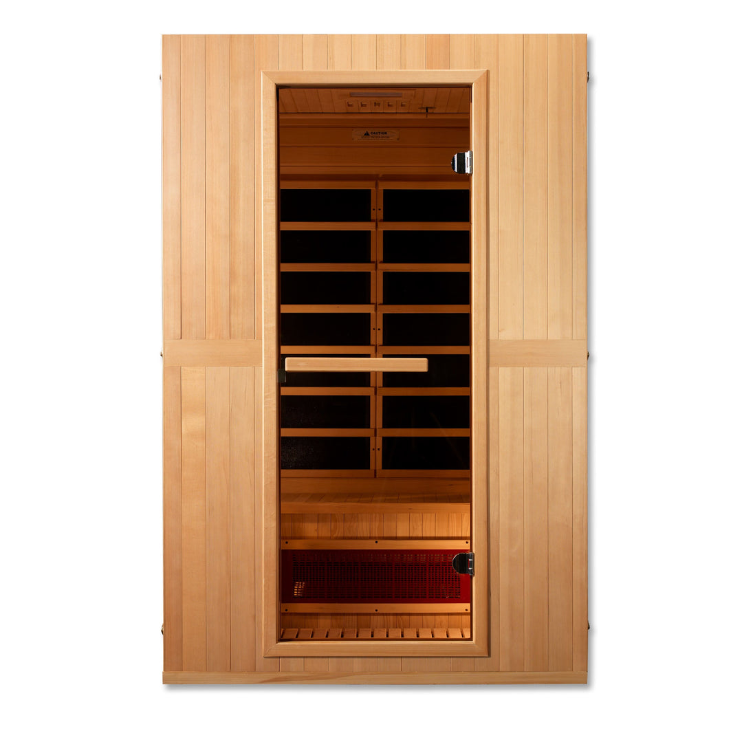 Golden Designs | Serenity Maxxus 2-Person Low EMF FAR Infrared Sauna (Canadian Hemlock) | MX-LS2-01