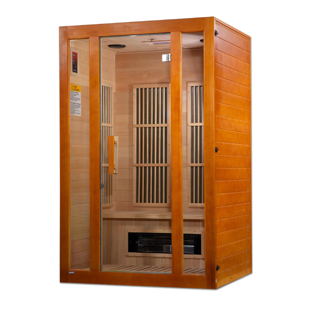 Golden Designs | Maxxus 2-Person Low EMF FAR Infrared Sauna (Canadian Hemlock) | MX-J206-02S