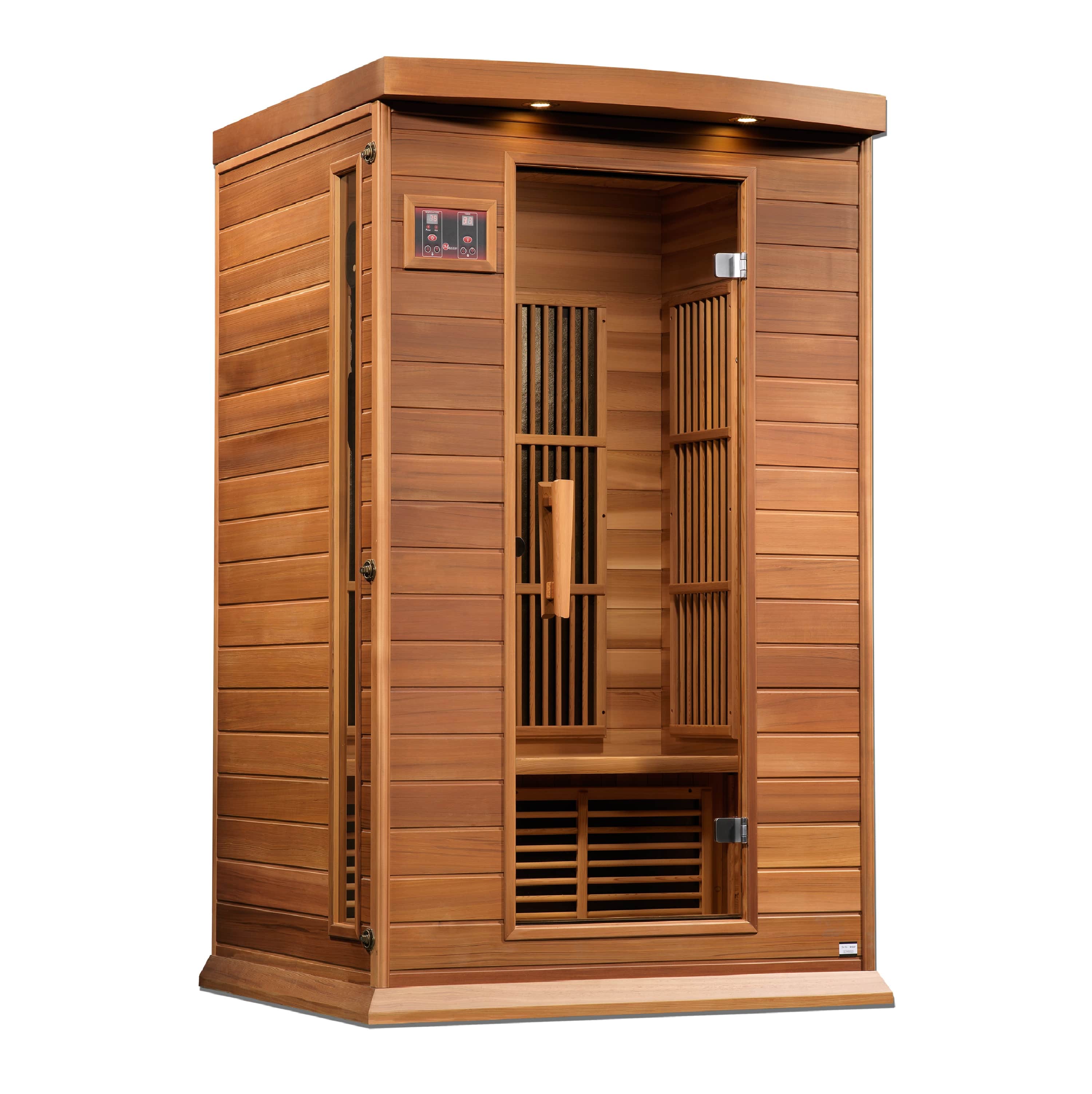 Golden Designs | Maxxus 2 Person Near Zero EMF FAR Infrared Sauna (Canadian Red Cedar) | MX-K206-01-ZF CED