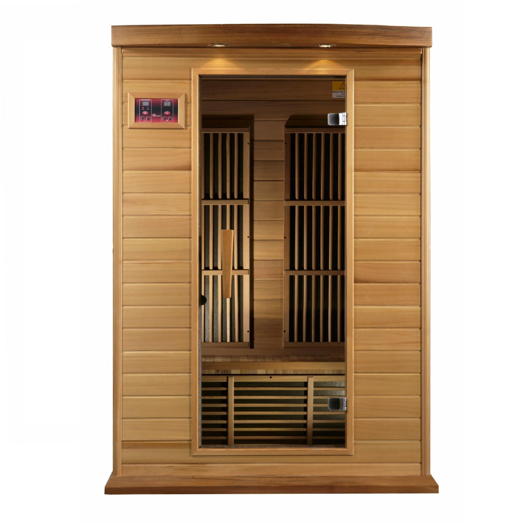 Golden Designs | Maxxus 2-Person Low EMF FAR Infrared Sauna (Canadian Red Cedar) | MX-K206-01 CED