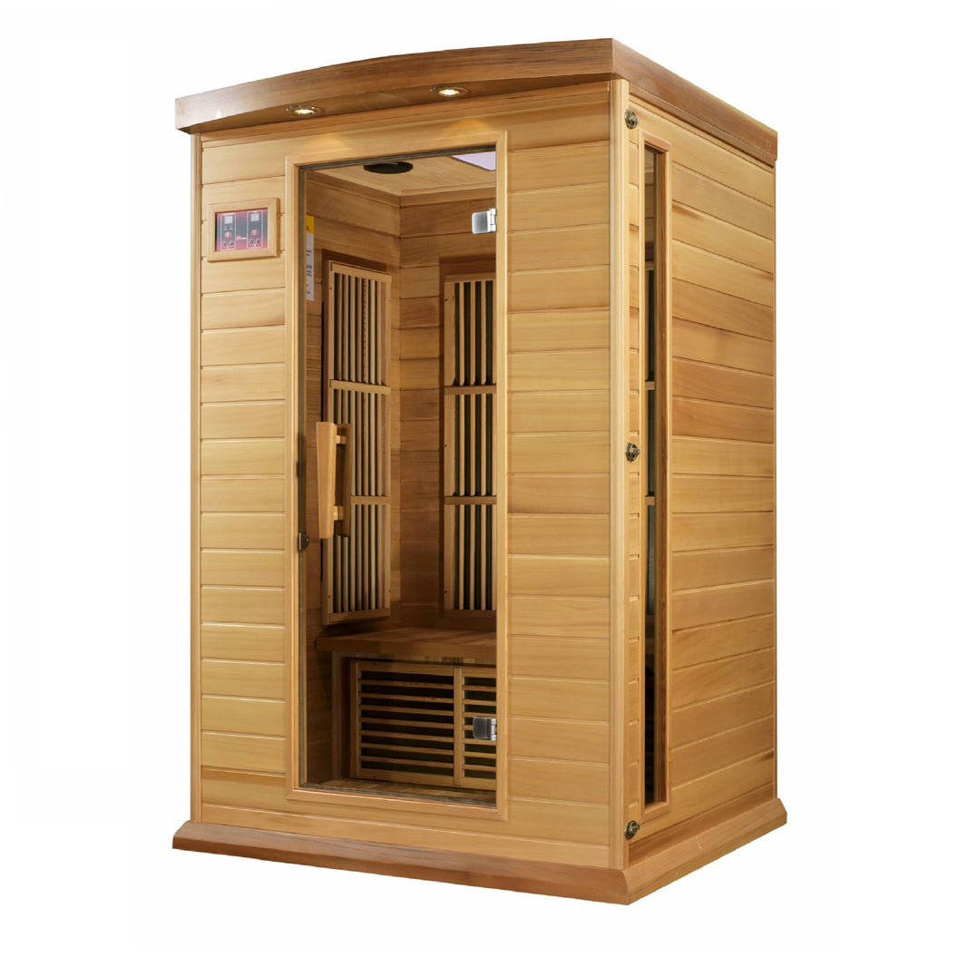 Golden Designs | Maxxus 2-Person Low EMF FAR Infrared Sauna (Canadian Red Cedar) | MX-K206-01 CED