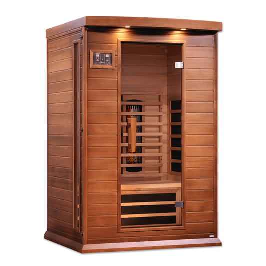 Golden Designs | Maxxus 2-Person Full Spectrum Near Zero EMF FAR Infrared Sauna (Canadian Red Cedar) | MX-M206-01-FS CED