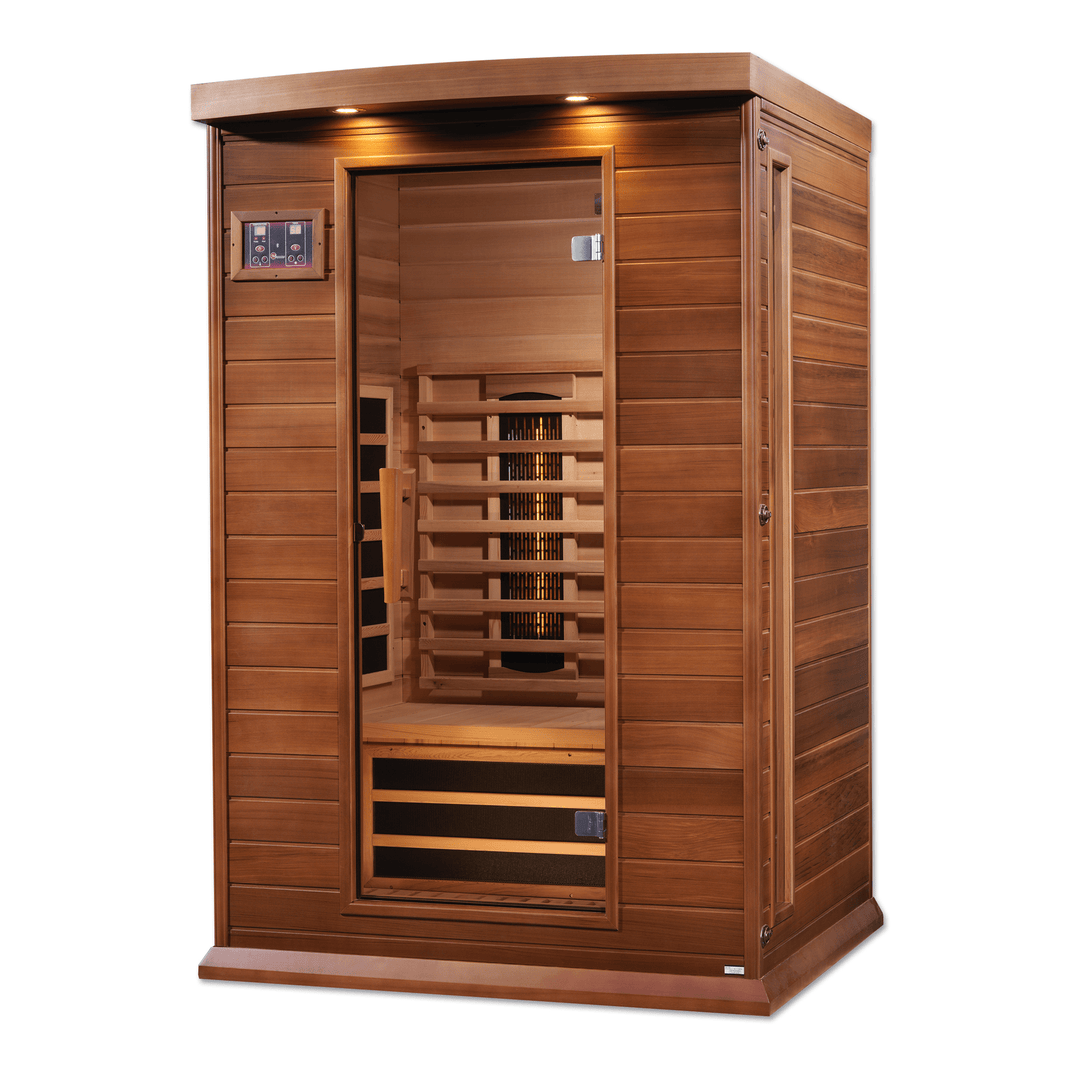 Golden Designs | Maxxus 2-Person Full Spectrum Near Zero EMF FAR Infrared Sauna (Canadian Red Cedar) | MX-M206-01-FS CED