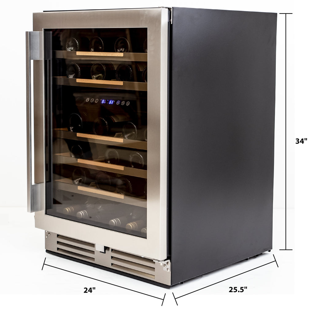 Avanti 46 Bottle ELITE Series Dual-Zone Wine Cooler