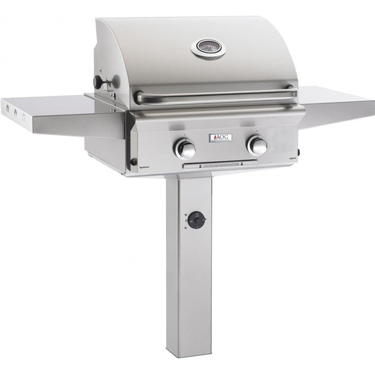 American Outdoor Grill 24-Inch L-Series 2-Burner Natural Gas Grill on In-Ground Post (24NGL-00SP)
