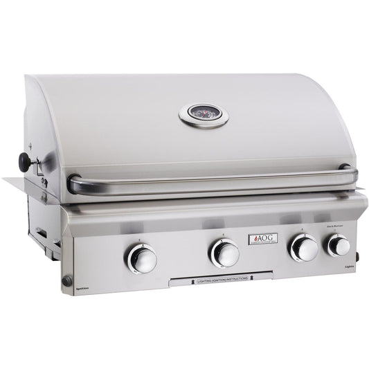 American Outdoor Grill 30-Inch L-Series 3-Burner Built-In Natural Gas Grill with Rotisserie (30NBL)