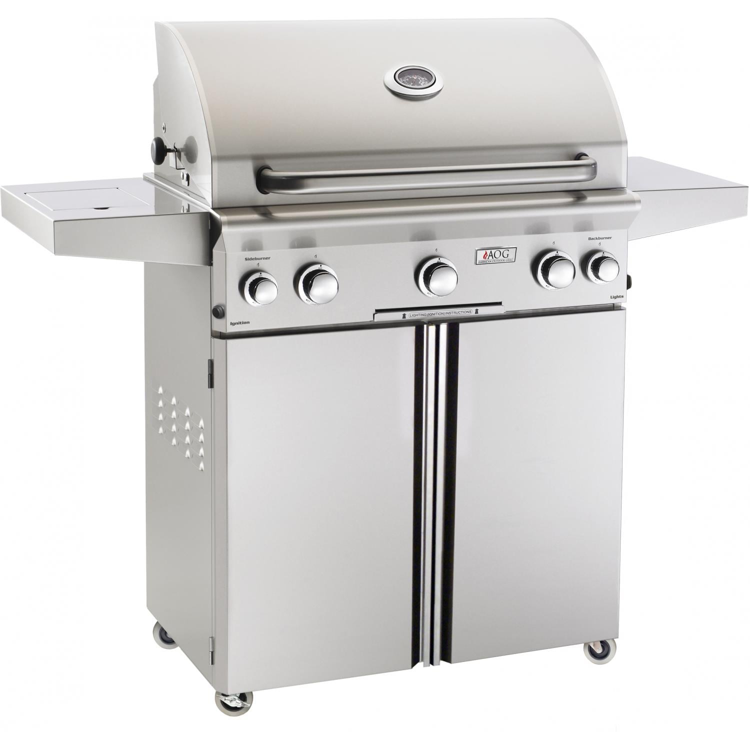 American Outdoor Grill 30-Inch L-Series 3-Burner Gas Grill with Rotisserie & Side Burner (30PCL)