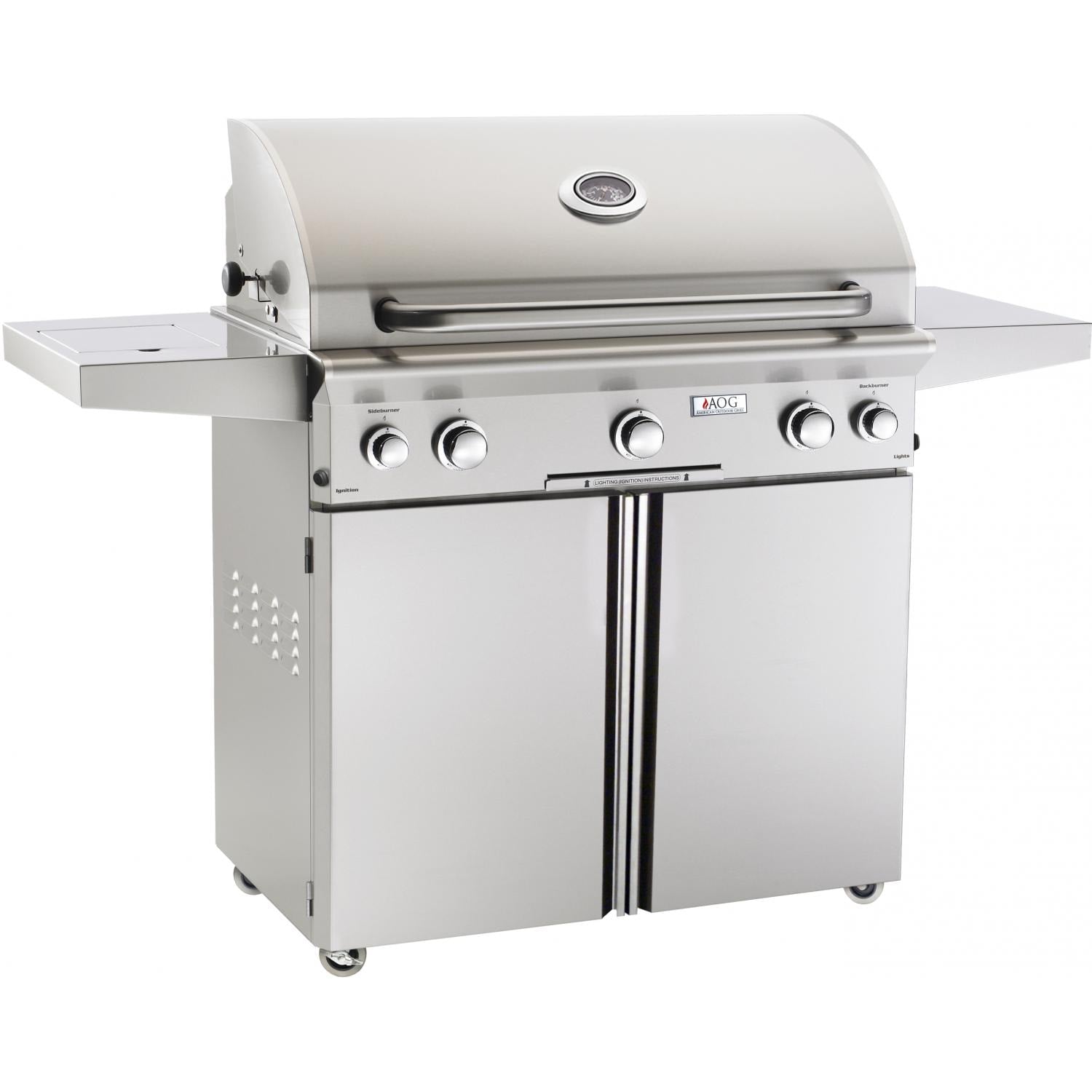 American Outdoor Grill 36-Inch L-Series 3-Burner Propane Gas Grill with Rotisserie & Side Burner (36PCL)