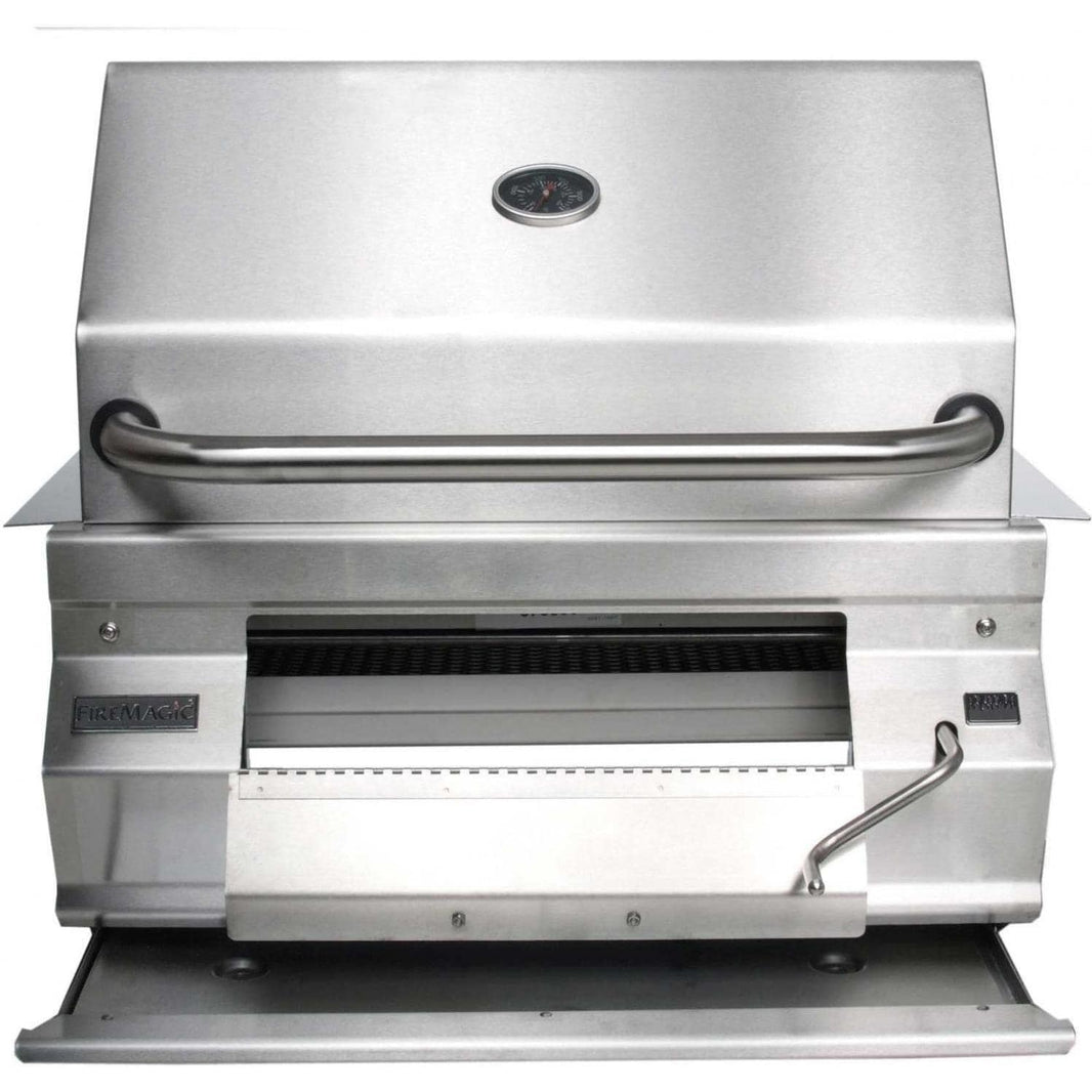 Fire Magic Legacy 24-Inch Built-In Charcoal Grill With Smoker Oven/Hood (12-SC01C-A)