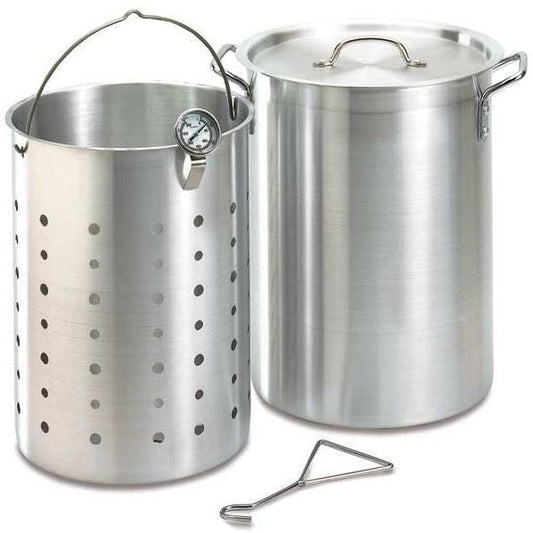 Fire Magic 26 Quart Aluminum Turkey Fryer Pot with Basket And Thermometer (3570)