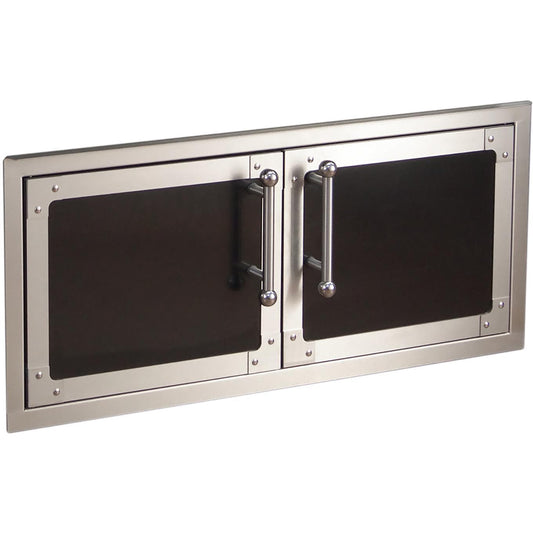 Fire Magic Echelon Black Diamond Reduced Height Double Access Doors with Soft Close (3938HSC)