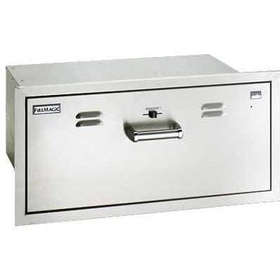 Fire Magic Premium Flush 30-Inch Built-In 110V Electric Stainless Steel Warming Drawer (53830-SW)