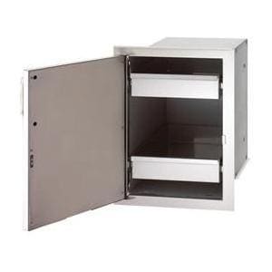 Fire Magic Select 21-Inch x 14-Inch Left-Hinged Enclosed Cabinet Storage with Drawers (33820-SL)