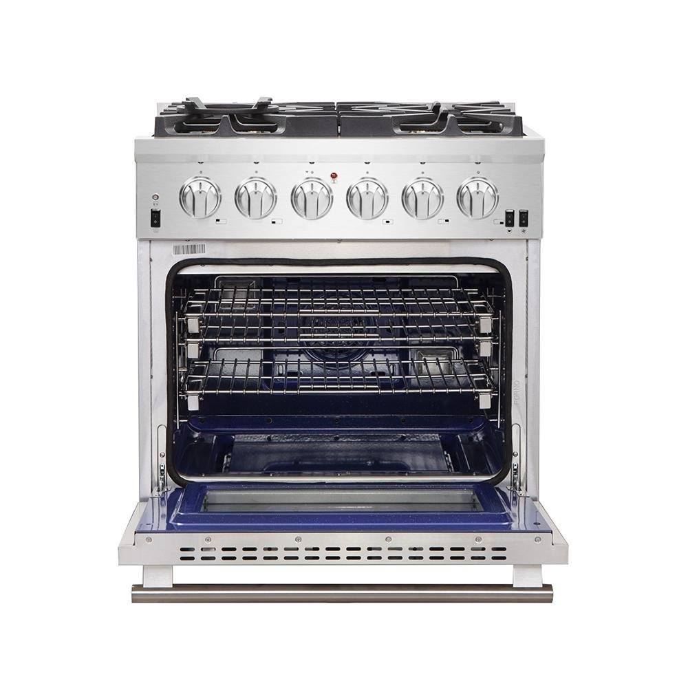 Forno 30-Inch Capriasca Gas Range with 5 Burners, Convection Oven and 100,000 BTUs (FFSGS6260-30)