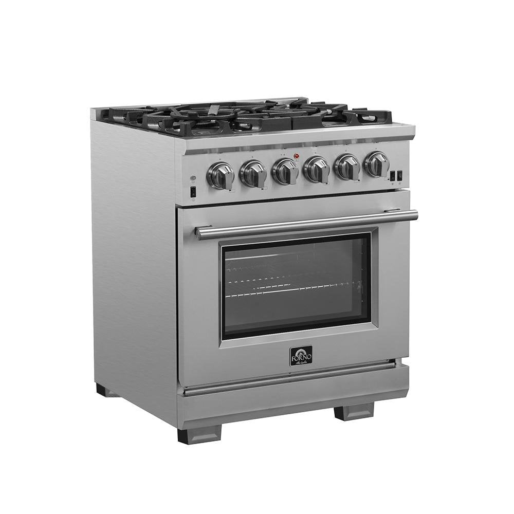 Forno 30-Inch Capriasca Gas Range with 5 Burners, Convection Oven and 100,000 BTUs (FFSGS6260-30)