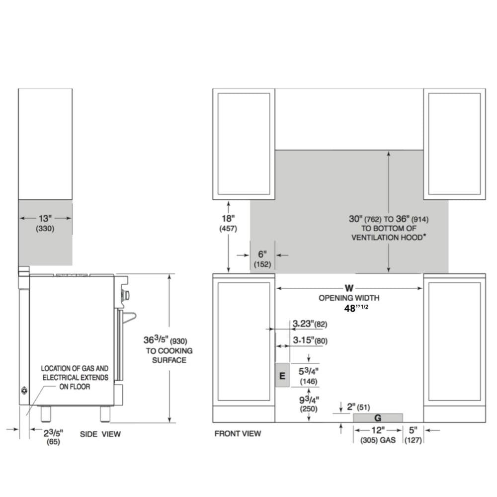 Forno 48-Inch Capriasca Gas Range with 8 Burners and 160,000 BTUs (FFSGS6260-48)