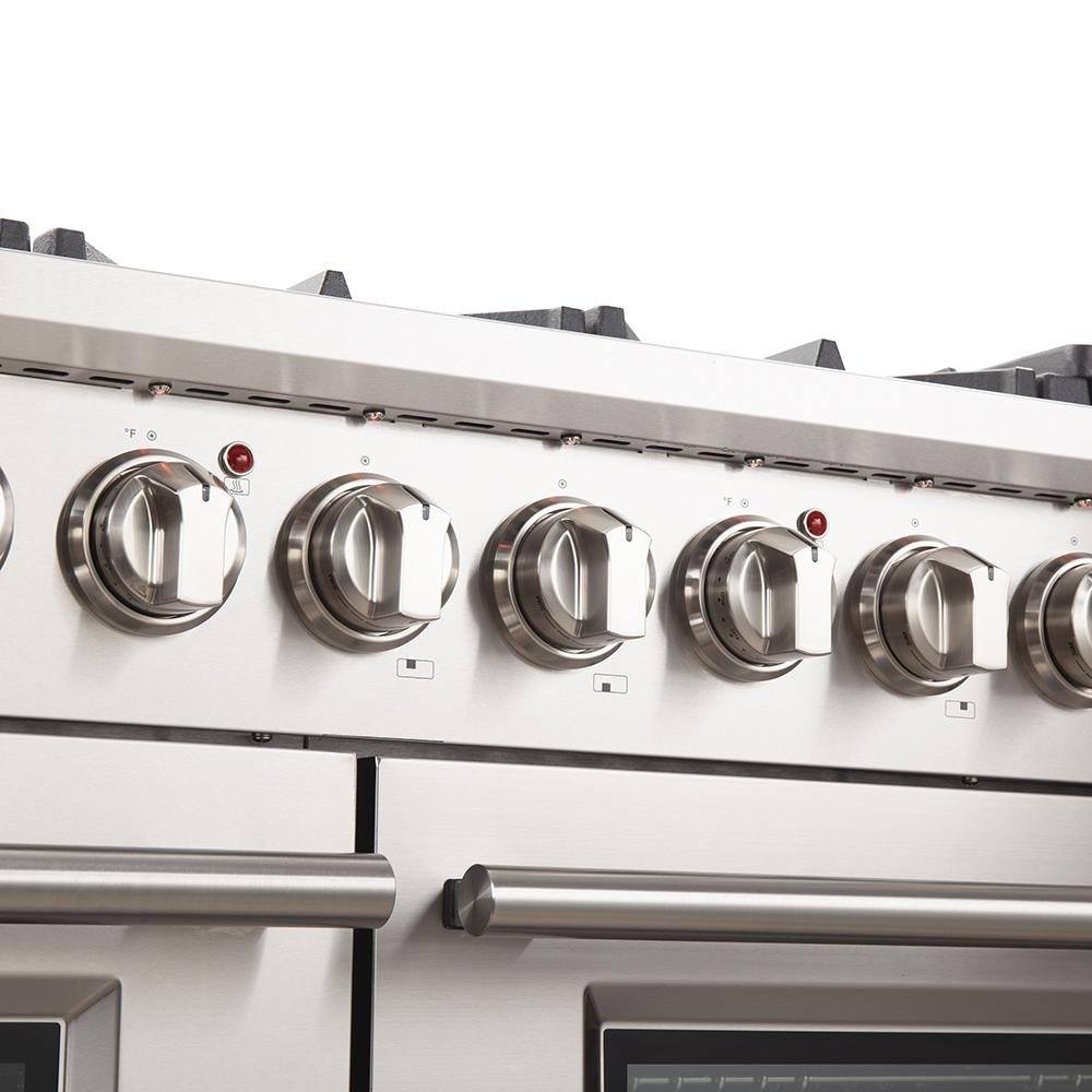 Forno 48-Inch Capriasca Gas Range with 8 Burners and 160,000 BTUs (FFSGS6260-48)