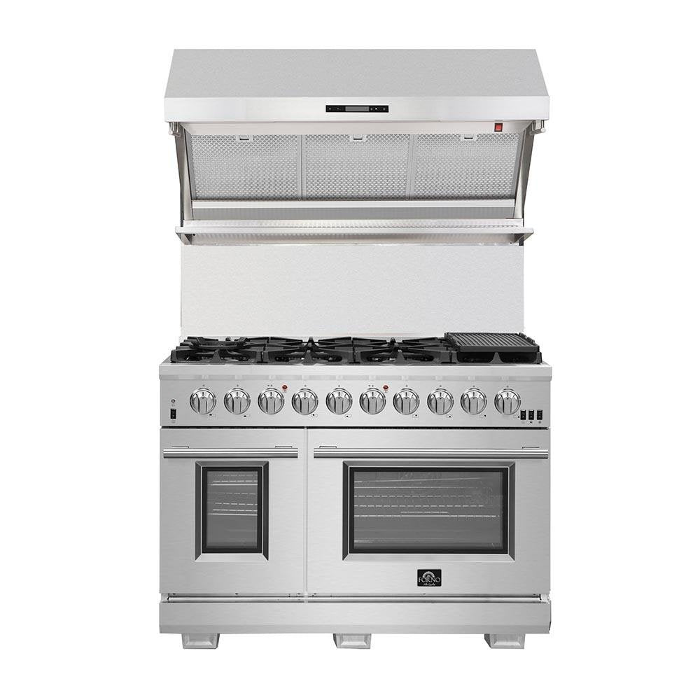 Forno 48-Inch Capriasca Gas Range with 8 Burners and 160,000 BTUs (FFSGS6260-48)