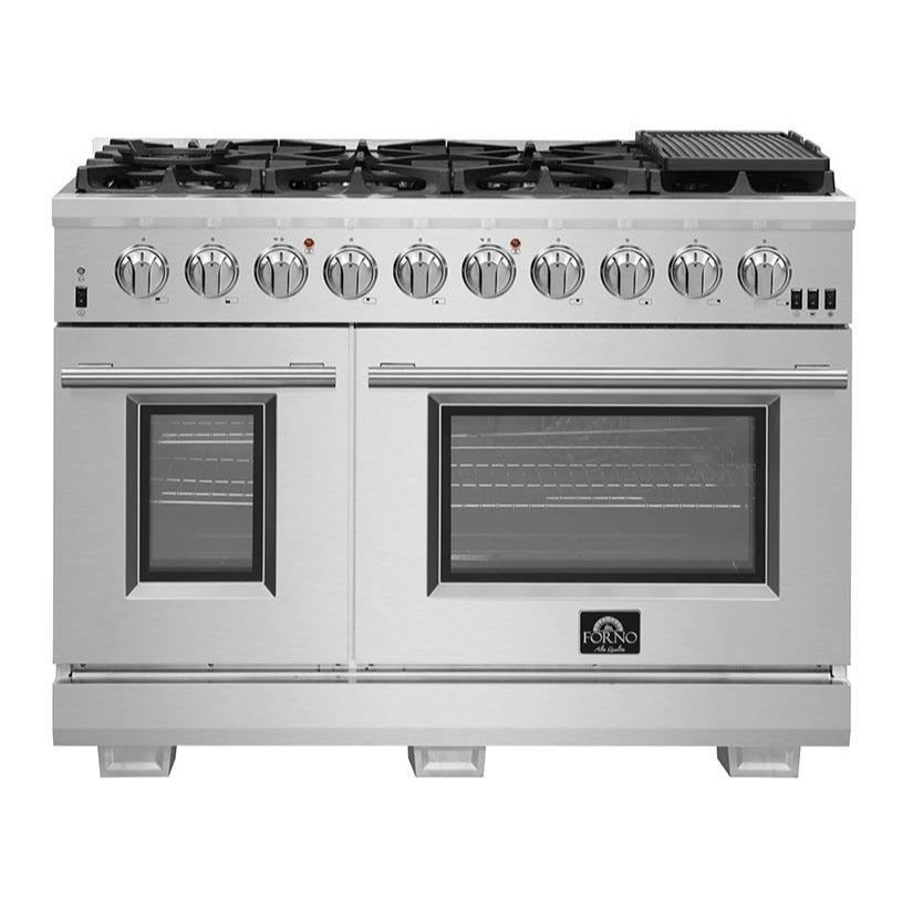 Forno 48-Inch Capriasca Gas Range with 8 Burners and 160,000 BTUs (FFSGS6260-48)