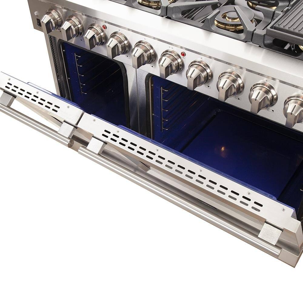 Forno 48-Inch Capriasca Gas Range with 8 Burners and 160,000 BTUs (FFSGS6260-48)