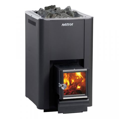 Harvia PRO SL 24.1kW Wood Sauna Stove w/ Exterior Feed (WK200SL)