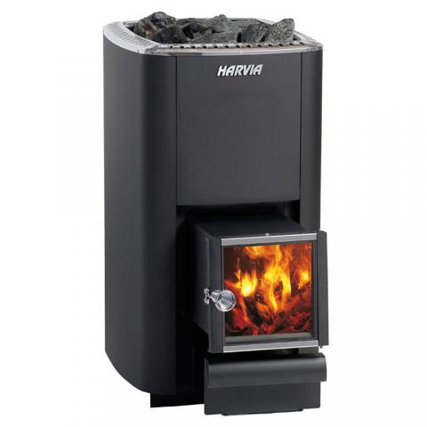 Harvia M3 SL 16.5kW Wood Sauna Stove w/ Exterior Feed (WKM3SL)