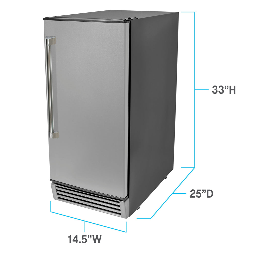 Avanti ELITE Built-in or Freestanding Ice Maker 15"