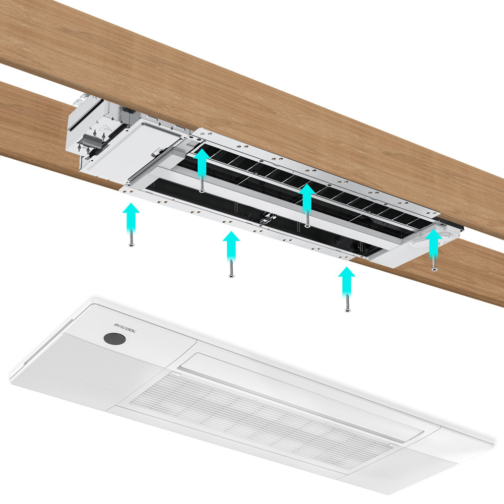 MRCOOL DIY 4th Gen 12K BTU, 20.75 SEER, Ductless Mini-Splits Ceiling Cassette Air Handler (DIYCASSETTE12HP-230C25)