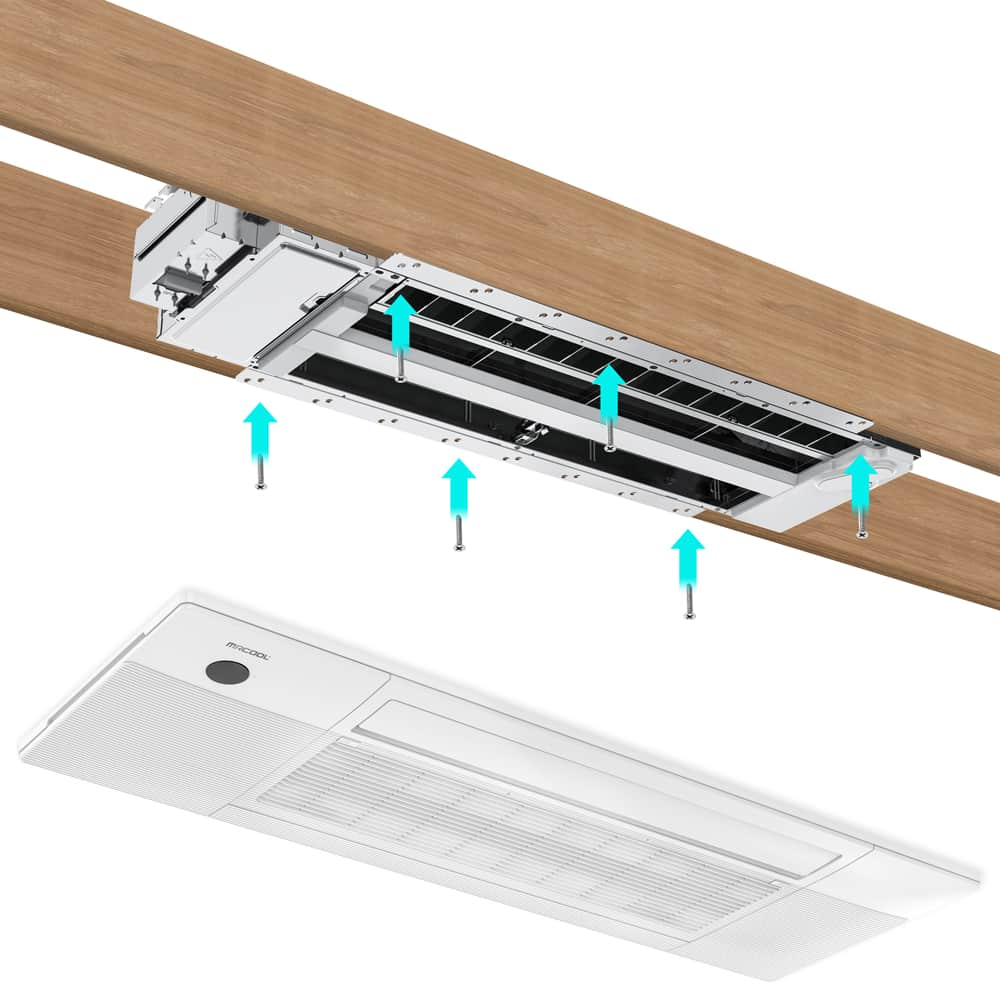 MRCOOL DIY 4th Gen Mini Split - 5-Zone 48,000 BTU Ductless Air Conditioner and Heat Pump with 12K + 9K + 9K + 9K + 9K Cassette Air Handlers