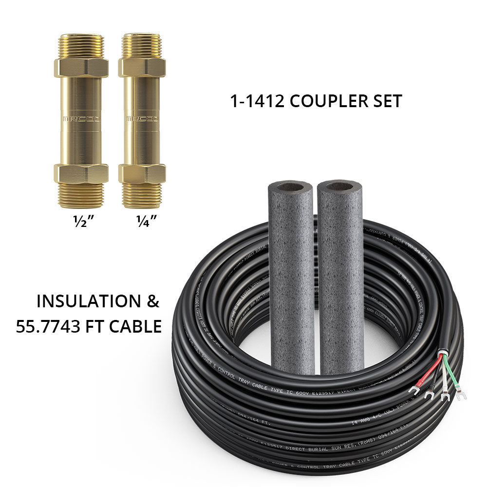 MRCOOL DIYCOUPLER-14 + DIYCOUPLER-12 w/ 50 ft of Communication Wire for 9K, 12K & 18K Line Set (DIYCOUPLER-1412K50)