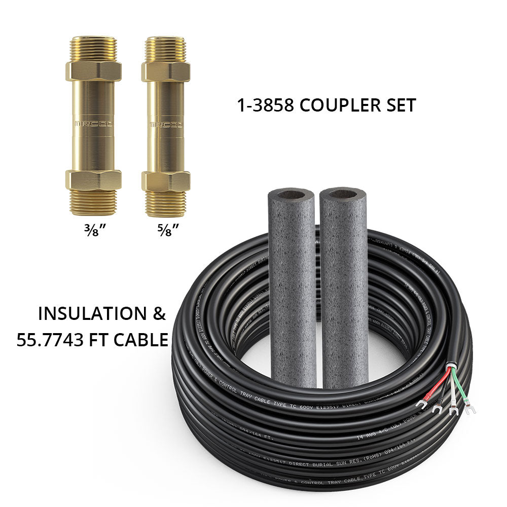 MRCOOL DIYCOUPLER-38 + DIYCOUPLER-58 w/ 50 Ft. of Communication Wire for 24K & 36K Line Set (DIYCOUPLER-3858K50)