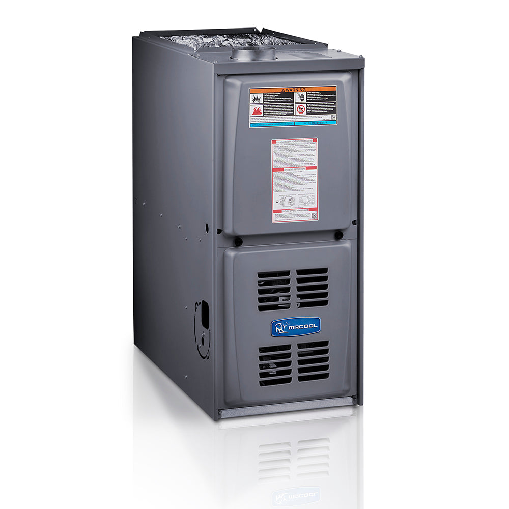 MRCOOL Signature Series - Central Air Conditioner & Gas Furnace Split System - 2 Ton, 17.2 SEER, 24K BTU, 80% AFUE - 17.5-Inch Cabinet - Horizontal