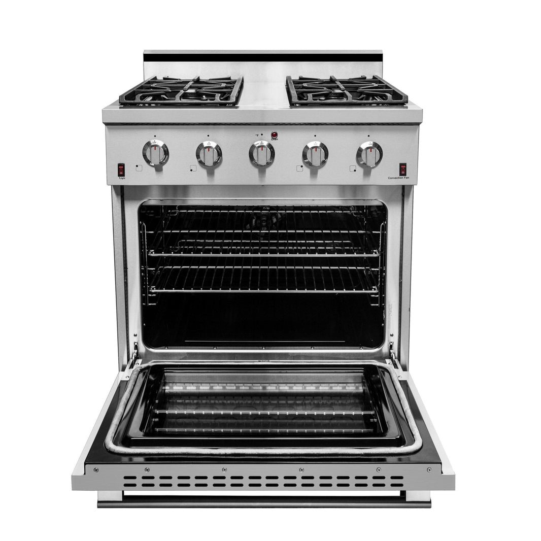 NXR 30-Inch 4.5 cu.ft. Pro-Style Gas Range with Convection Oven in Stainless Steel (SC3055)