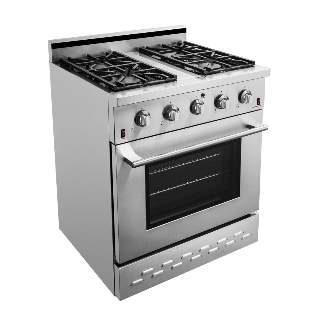 NXR 30-Inch 4.5 cu.ft. Pro-Style Gas Range with Convection Oven in Stainless Steel (SC3055)