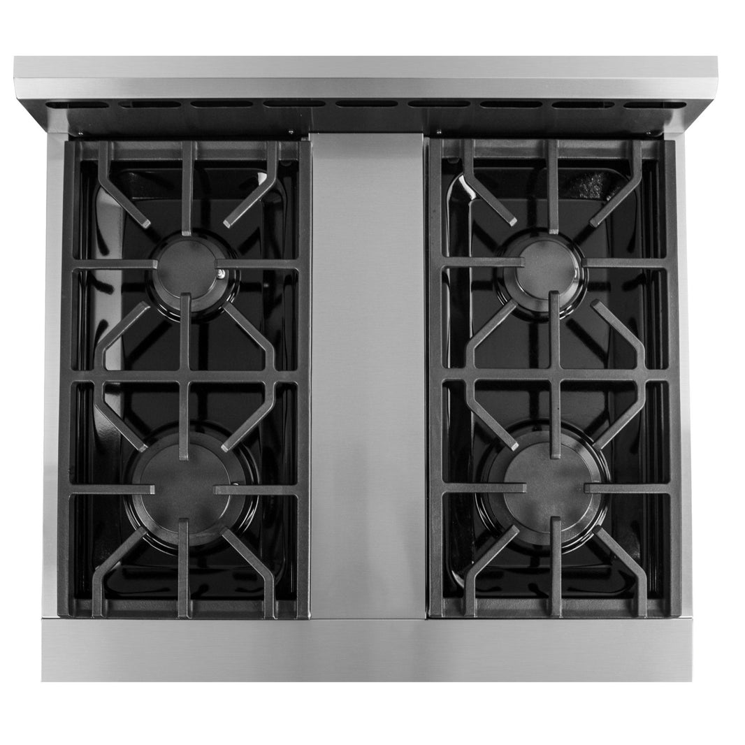 NXR 30-Inch Gas Range & Under Cabinet Hood Bundle in Stainless Steel (SC3055RHBD)