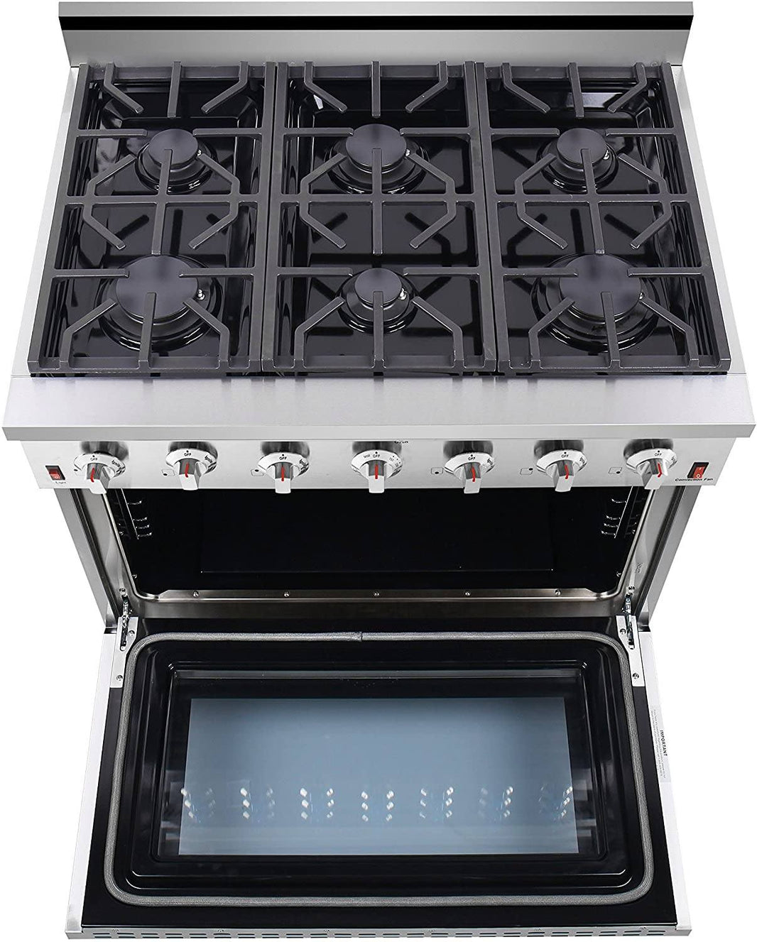 NXR 36-Inch 5.5 cu.ft. Pro-Style Gas Range with Convection Oven in Stainless Steel (SC3611)