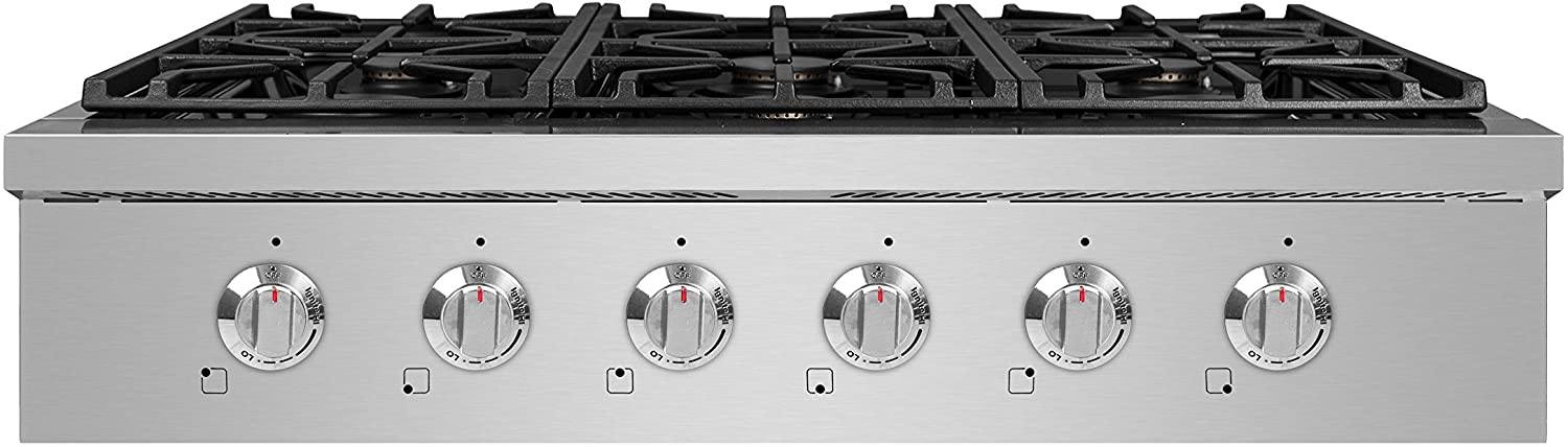 NXR 36” Cooktop - 6 Sealed Burners Sealed Burners in Stainless Steel (SCT3611)