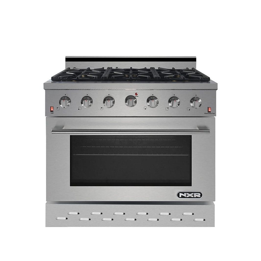 NXR 36-Inch Gas Range & Under Cabinet Hood Bundle in Stainless Steel (SC3611EHBD)