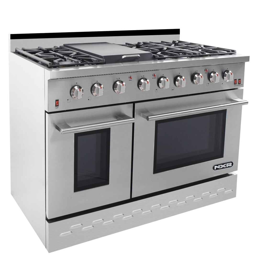 NXR 48-Inch 7.2 cu.ft. Pro-Style Gas Range with Convection Oven in Stainless Steel (SC4811)