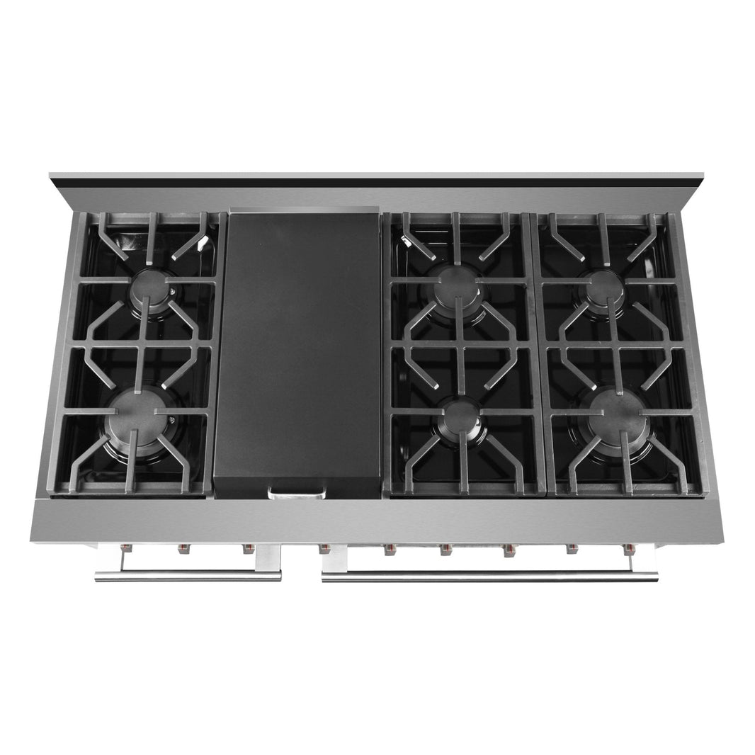 NXR 48-Inch Gas Range & Under Cabinet Hood Bundle in Stainless Steel (SC4811EHBD)