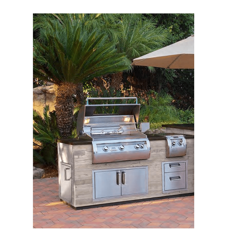 Fire Magic Grills ID660-77BA 77-Inch Reclaimed Wood Island System, French Barrel Oak (ID660-FOD-77BA)