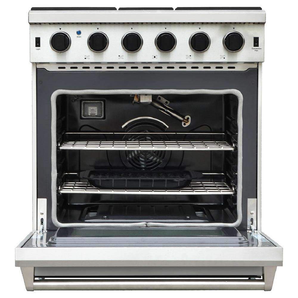 Thor Kitchen 30-Inch 4.55 cu. ft. Professional Gas Range in Stainless Steel (LRG3001U)