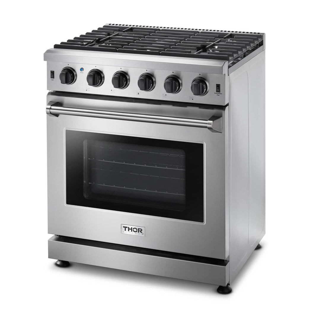 Thor Kitchen 30-Inch 4.55 cu. ft. Professional Gas Range in Stainless Steel (LRG3001U)