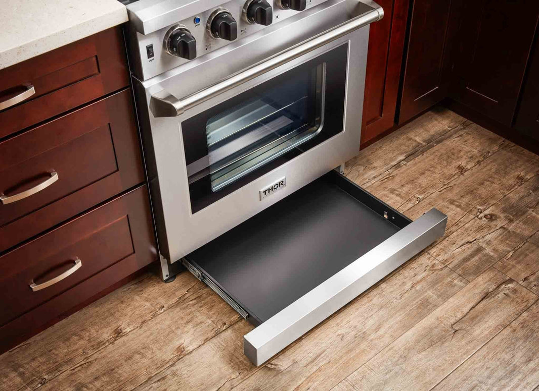 Thor Kitchen 36-Inch 6.0 Cu. Ft Single Oven Professional Gas Range in Stainless Steel (LRG3601U)