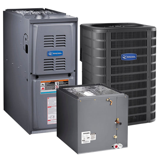 MRCOOL Signature Series - Central Air Conditioner & Gas Furnace Split System - 2 Ton, 17 SEER, 24K BTU, 96% AFUE - 17.5-Inch Cabinet - Upflow